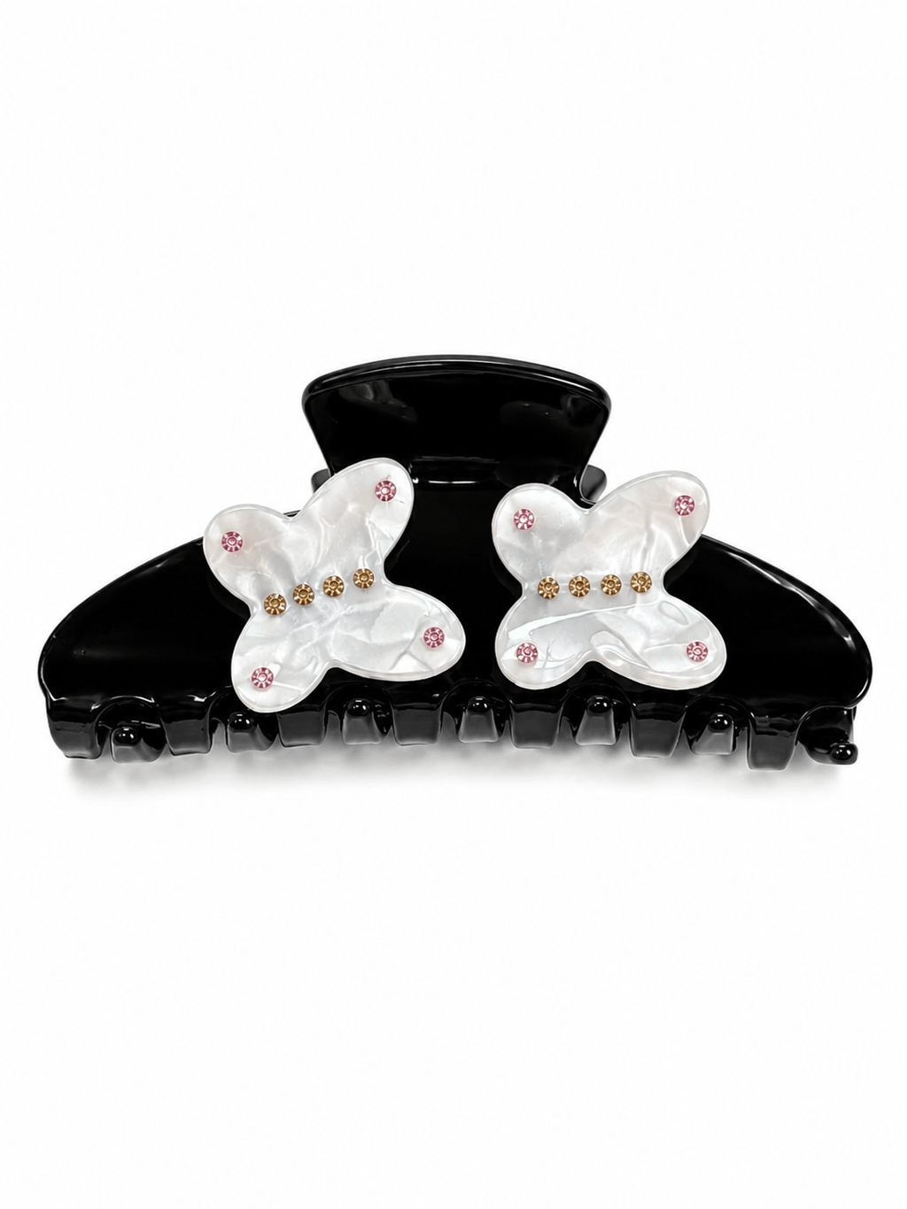 Crystal Butterfly Hair Claw Clip – Romantic Rhinestone Acetate Hair Accessory
