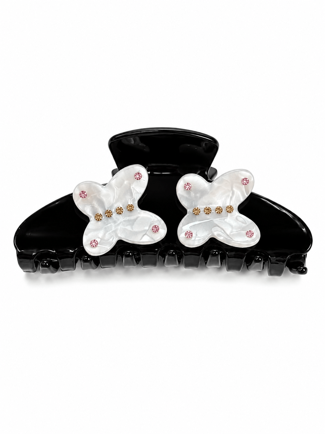 Crystal Butterfly Hair Claw Clip – Romantic Rhinestone Acetate Hair Accessory