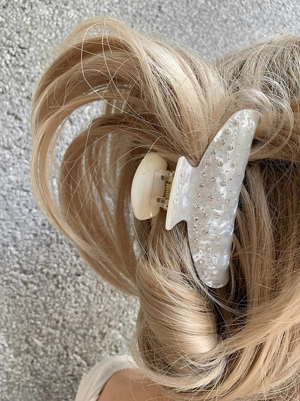 Crystal Rhinestone Acetate Claw Clip | Sparkling Hair Clip