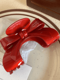 Elegant Acetate Bow Hair Claw Clip | Vintage-Inspired Accessory