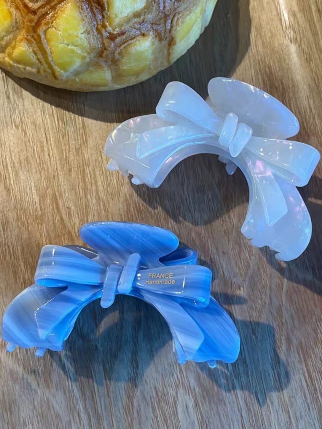 Elegant Acetate Bow Hair Claw Clip | Vintage-Inspired Accessory