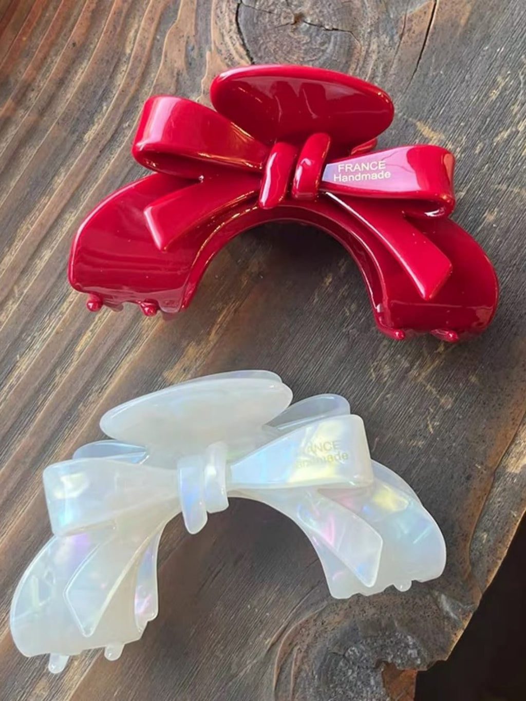 Elegant Acetate Bow Hair Claw Clip | Vintage-Inspired Accessory