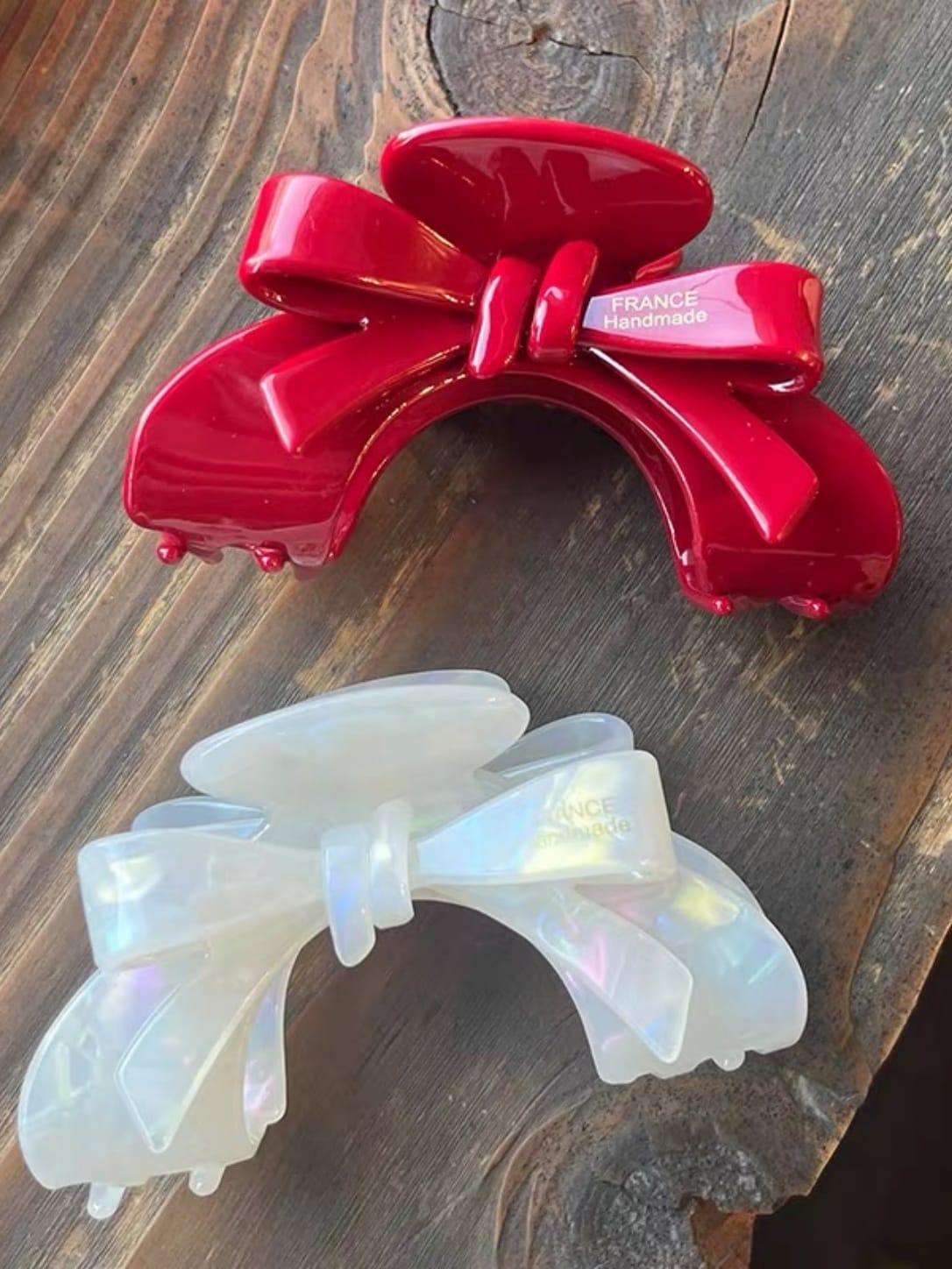 Elegant Acetate Bow Hair Claw Clip | Vintage-Inspired Accessory