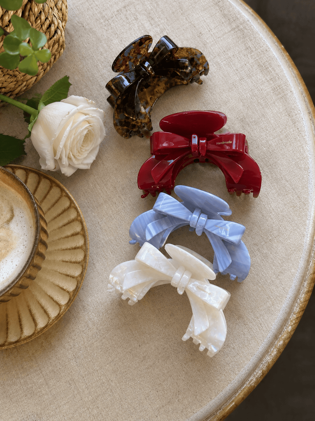 Elegant Acetate Bow Hair Claw Clip | Vintage-Inspired Accessory