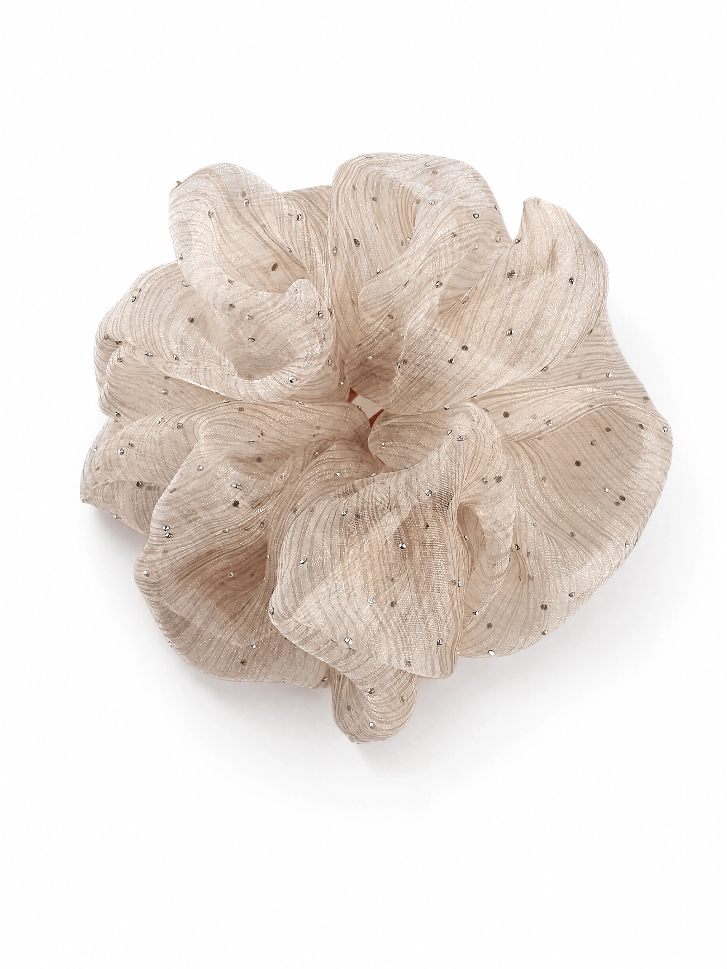 Elegant Sheer Starry Mesh Scrunchie – Sparkling Hair Tie for Ponytails & Updos