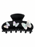 Iridescent 3D Butterfly Rhinestone Hair Claw Clip