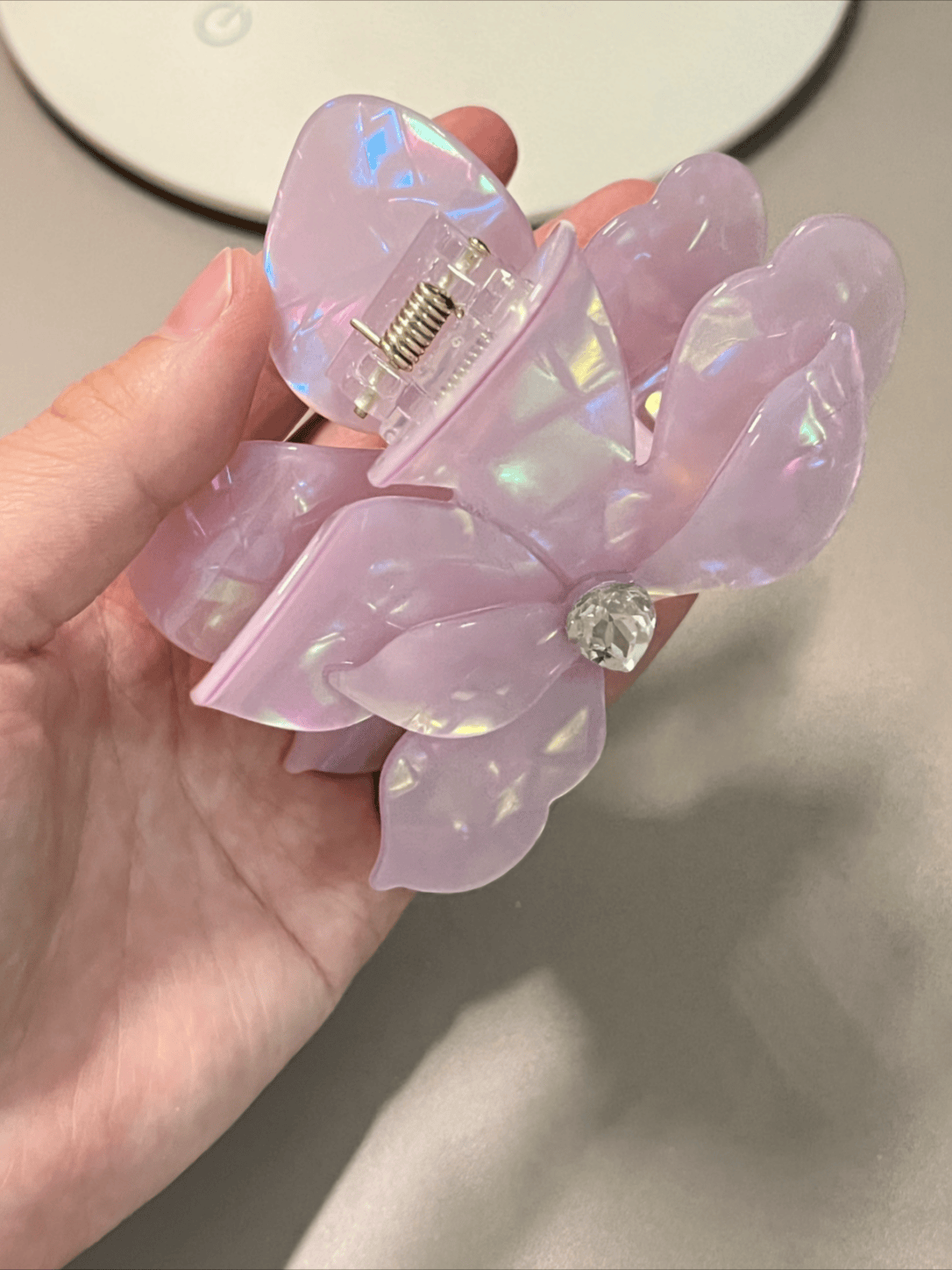 Iridescent Bougainvillea Hair Claw Clip – Acetate Floral Clip