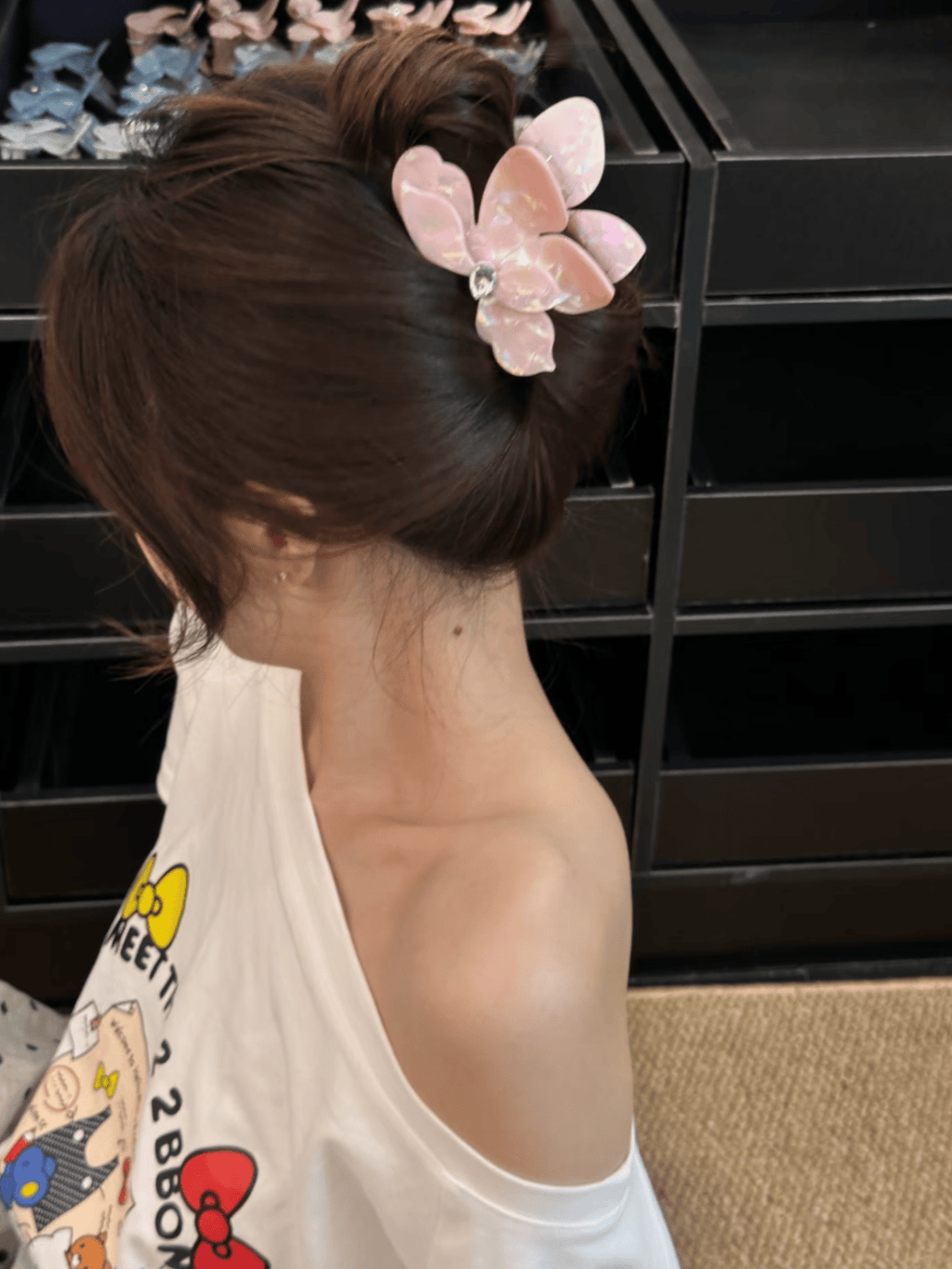 Iridescent Bougainvillea Hair Claw Clip – Acetate Floral Clip