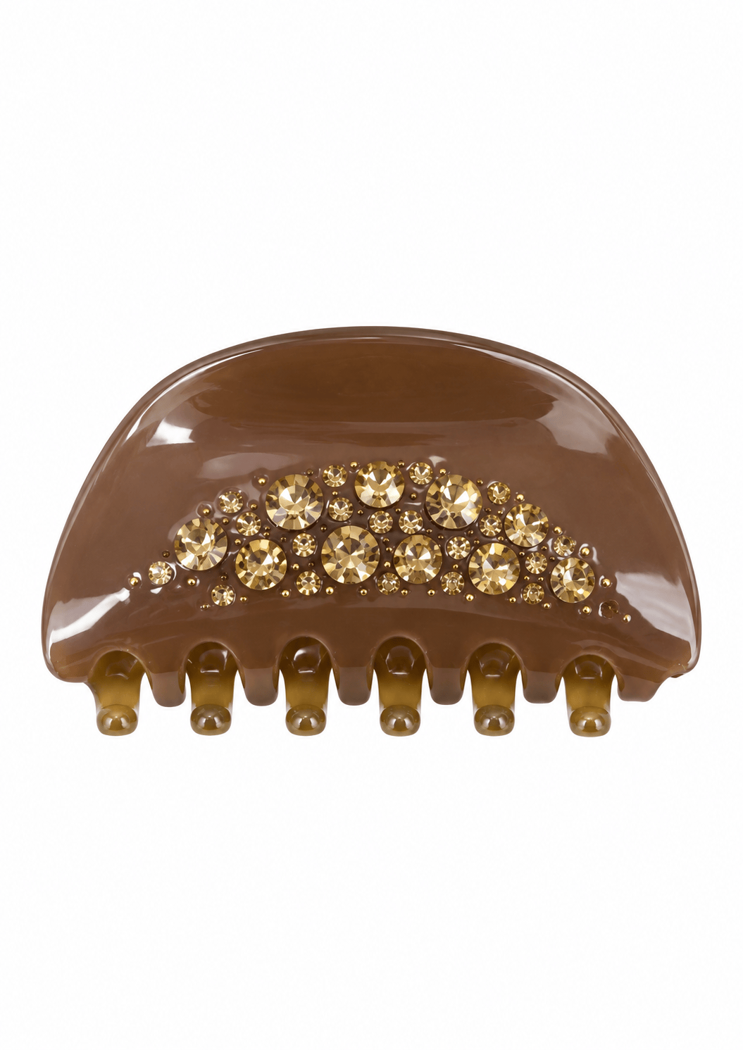 Luxury Rhinestone Acetate Hair Claw Clip – Glossy Elegant Hair Accessory