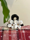 Mini Flower Acetate Hair Claw Clip | Rhinestone Floral Design