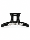 Minimalist Pearl & Rhinestone Hair Claw Clip | Thick Hair