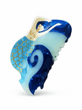 Ocean Dream Mermaid Hair Claw Clip – Pearlized Acetate Statement Hair Accessory