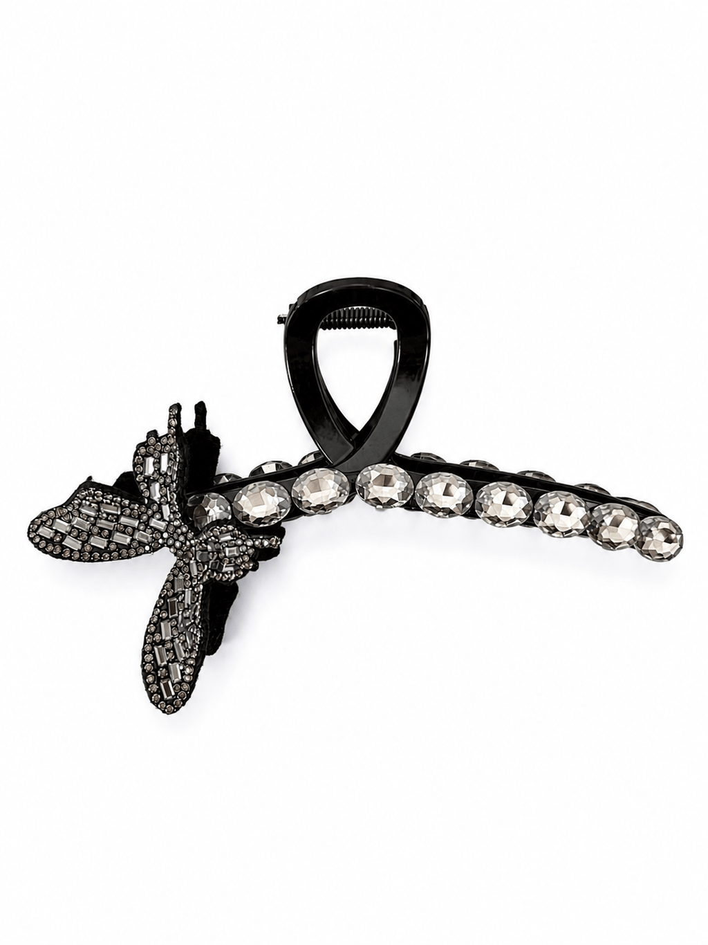 Oversized Crystal Butterfly Hair Claw Clip – Elegant Rhinestone Hair Accessory