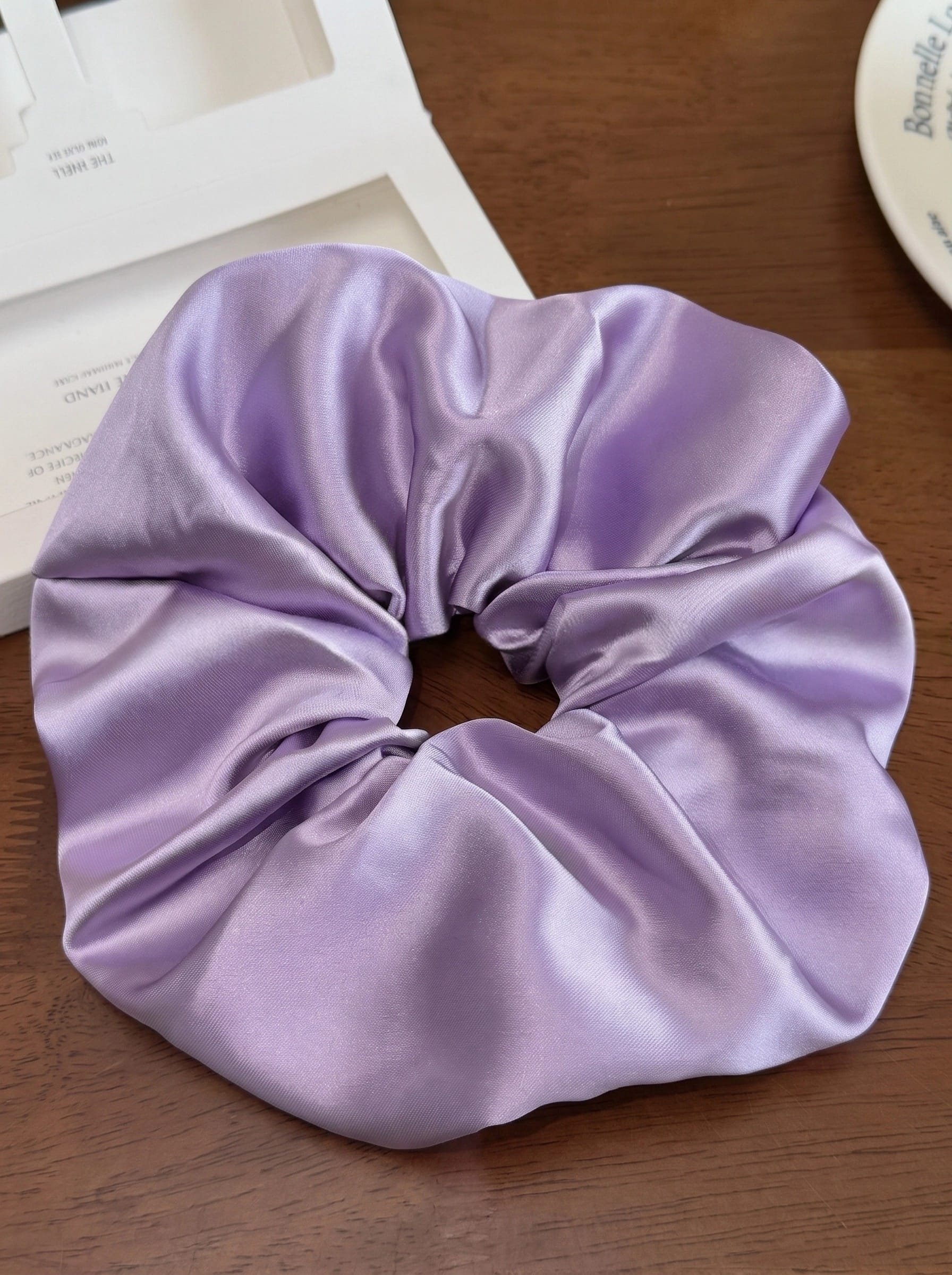 Oversized Satin Scrunchie Large Puffy Silk Hair Tie for Thick Hair Women Hair Accessory