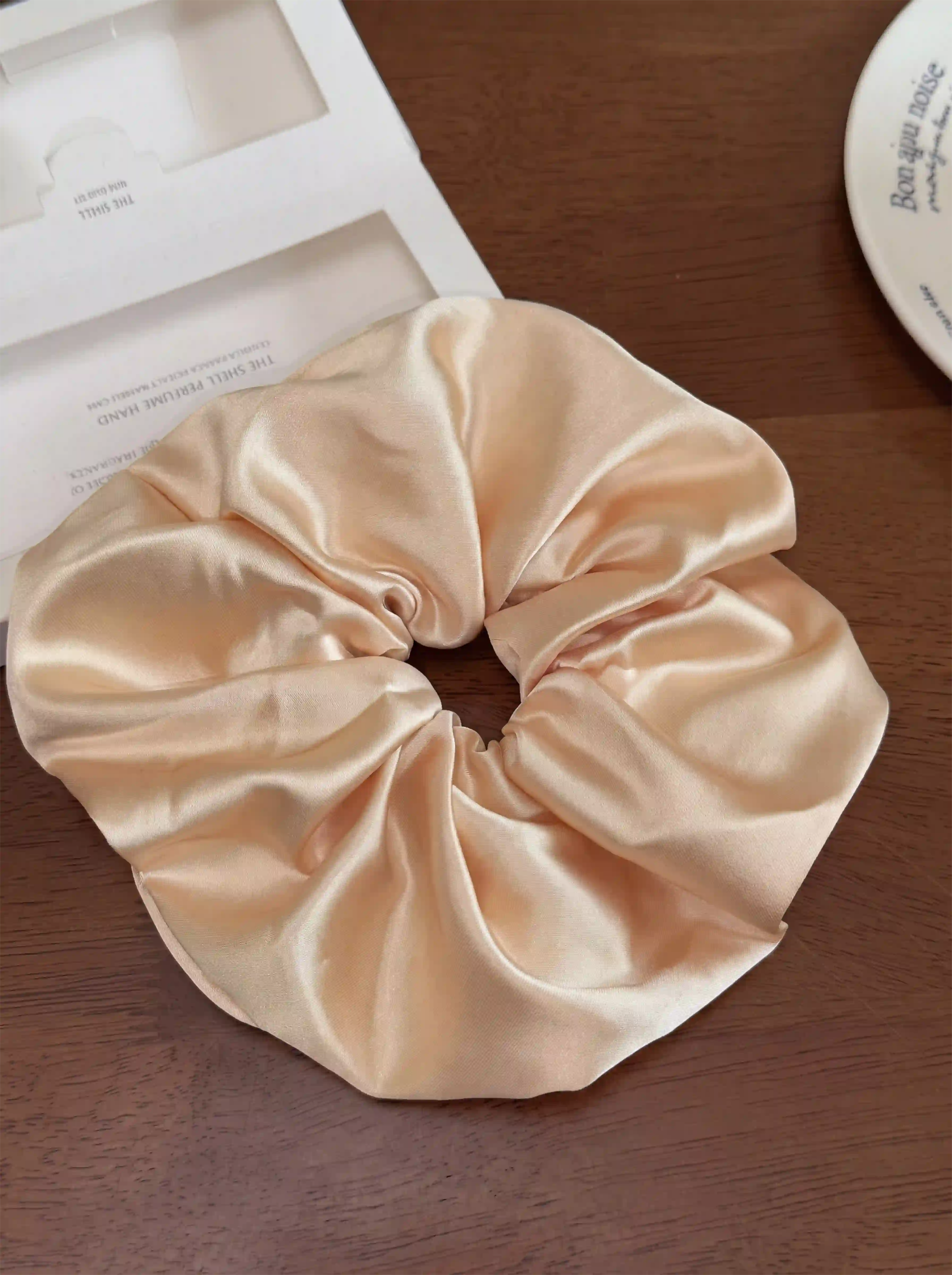 Oversized Satin Scrunchie Large Puffy Silk Hair Tie for Thick Hair Women Hair Accessory