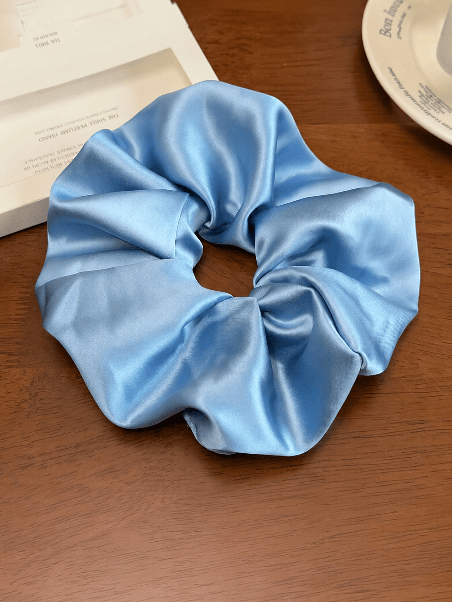 Oversized Satin Scrunchie Large Puffy Silk Hair Tie for Thick Hair Women Hair Accessory