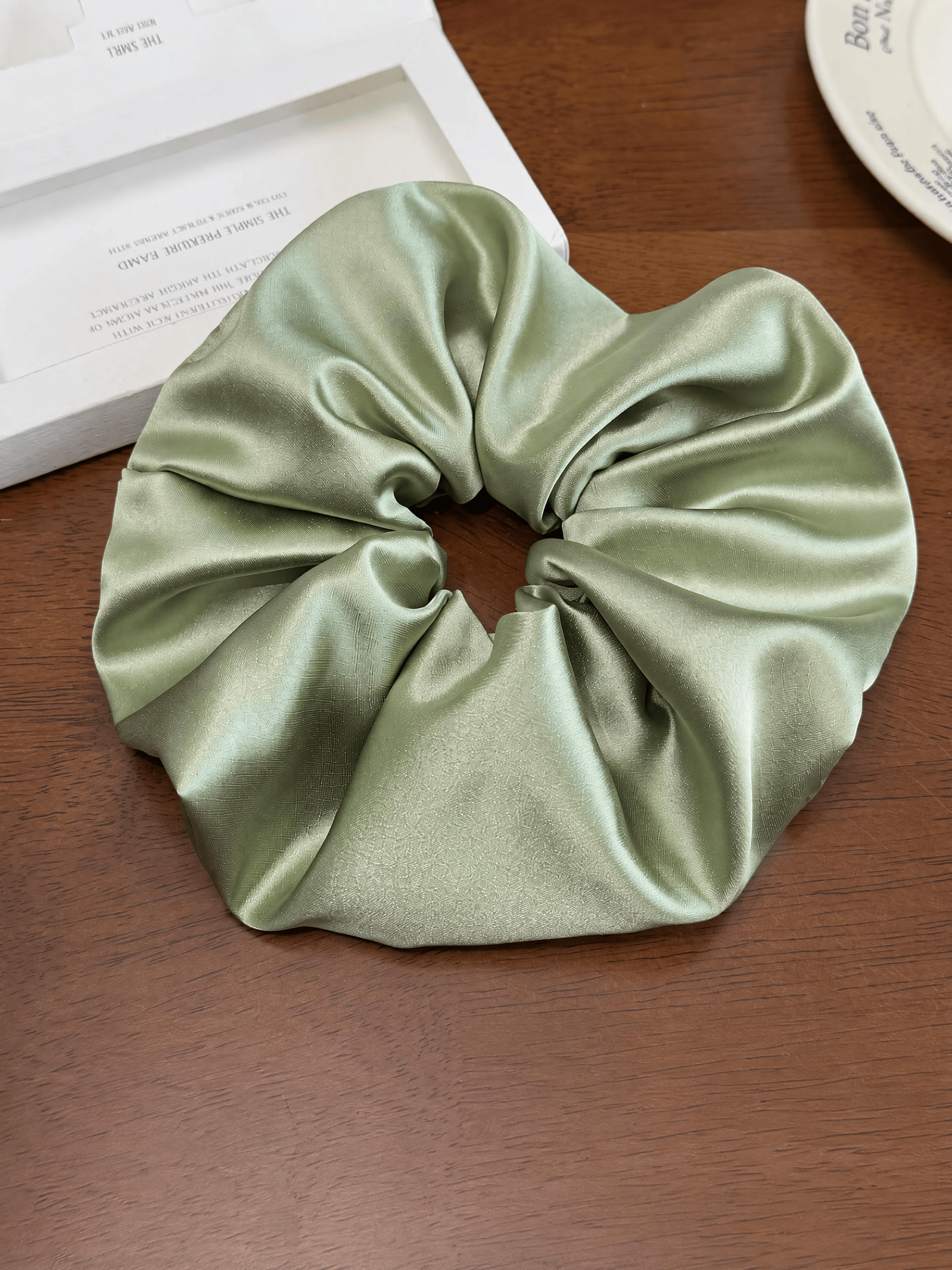 Oversized Satin Scrunchie Large Puffy Silk Hair Tie for Thick Hair Women Hair Accessory