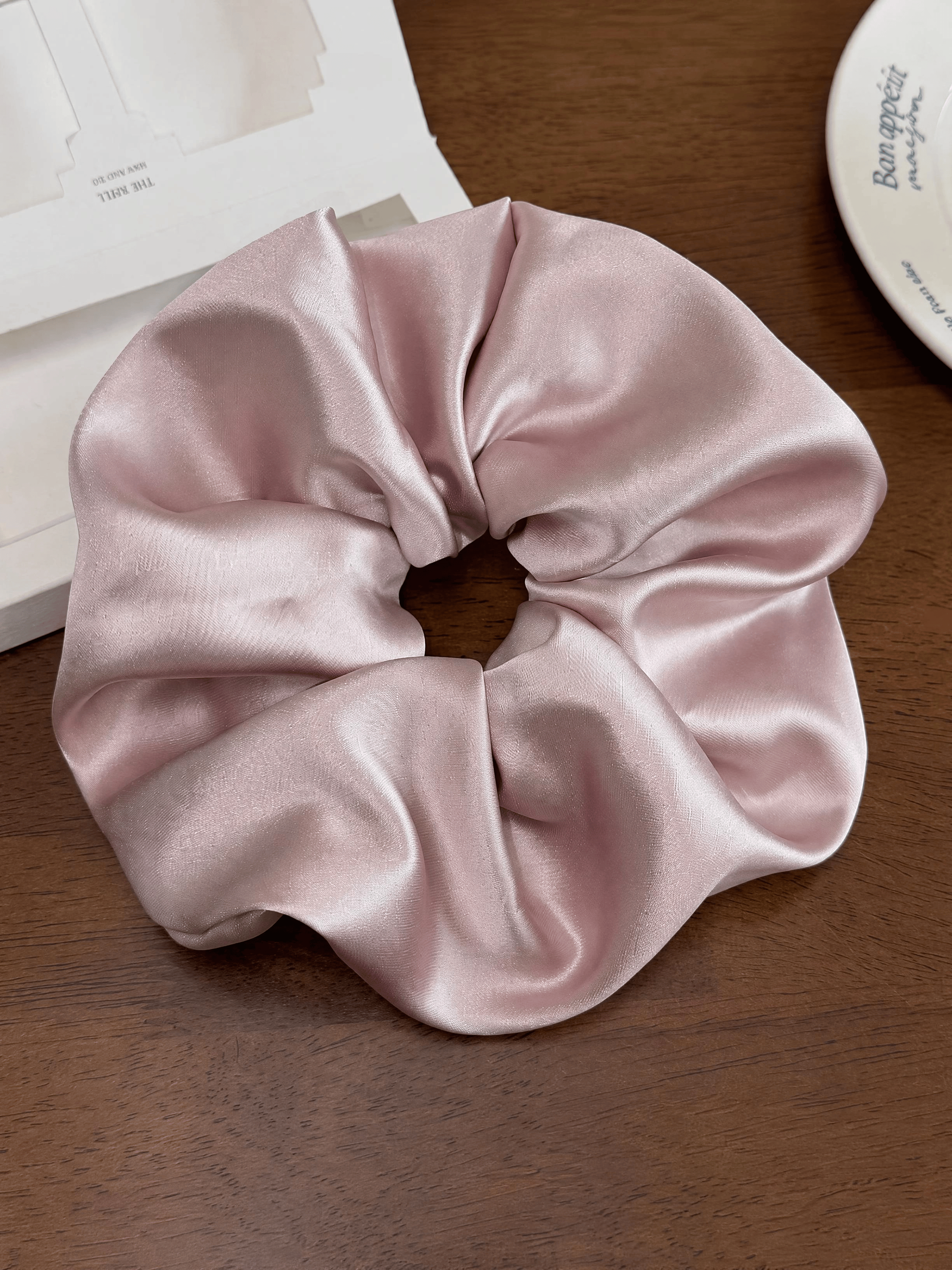 Oversized Satin Scrunchie Large Puffy Silk Hair Tie for Thick Hair Women Hair Accessory
