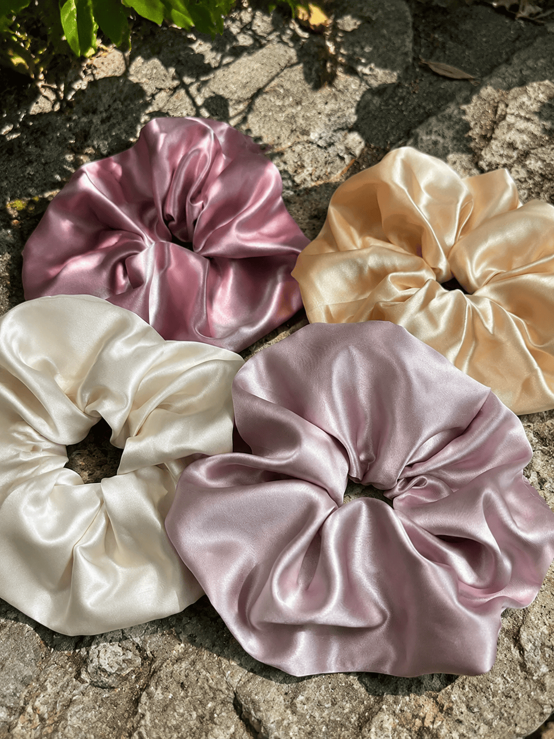 Oversized Satin Scrunchie Large Puffy Silk Hair Tie for Thick Hair Women Hair Accessory