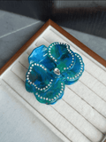 Rhinestone Flower Hair Claw Clip – Elegant Acetate Floral Hair Accessory