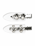 Rhinestone Pearl Invisible Hair Clips – 2-Piece No-Crease Set