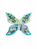 Sparkling Butterfly Hair Claw Clip – Iridescent Crystal Acrylic Hair Accessory for Elegant Everyday Styling