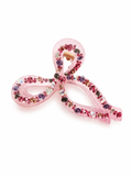 Sparkling Jelly Crystal Bow Claw Clip | Czech Rhinestone Hair Clip