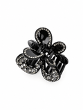 Sparkling Rhinestone Bow Hair Claw Clip | Vintage Acrylic Hair Accessory