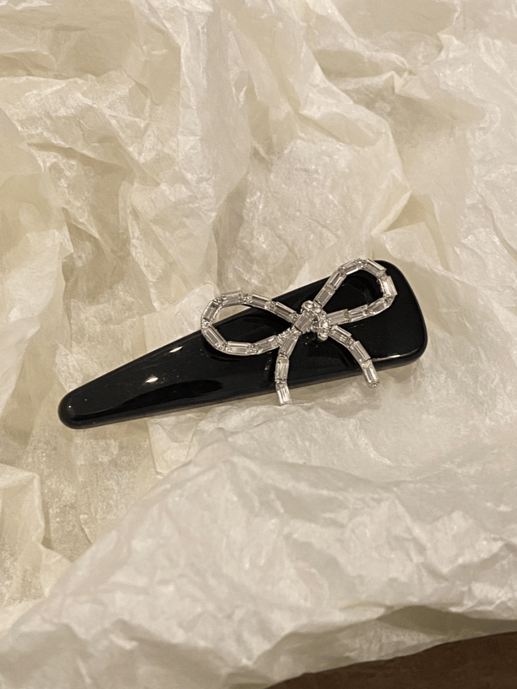 Sparkling Rhinestone Bow Hair Clips | 2-Piece Set