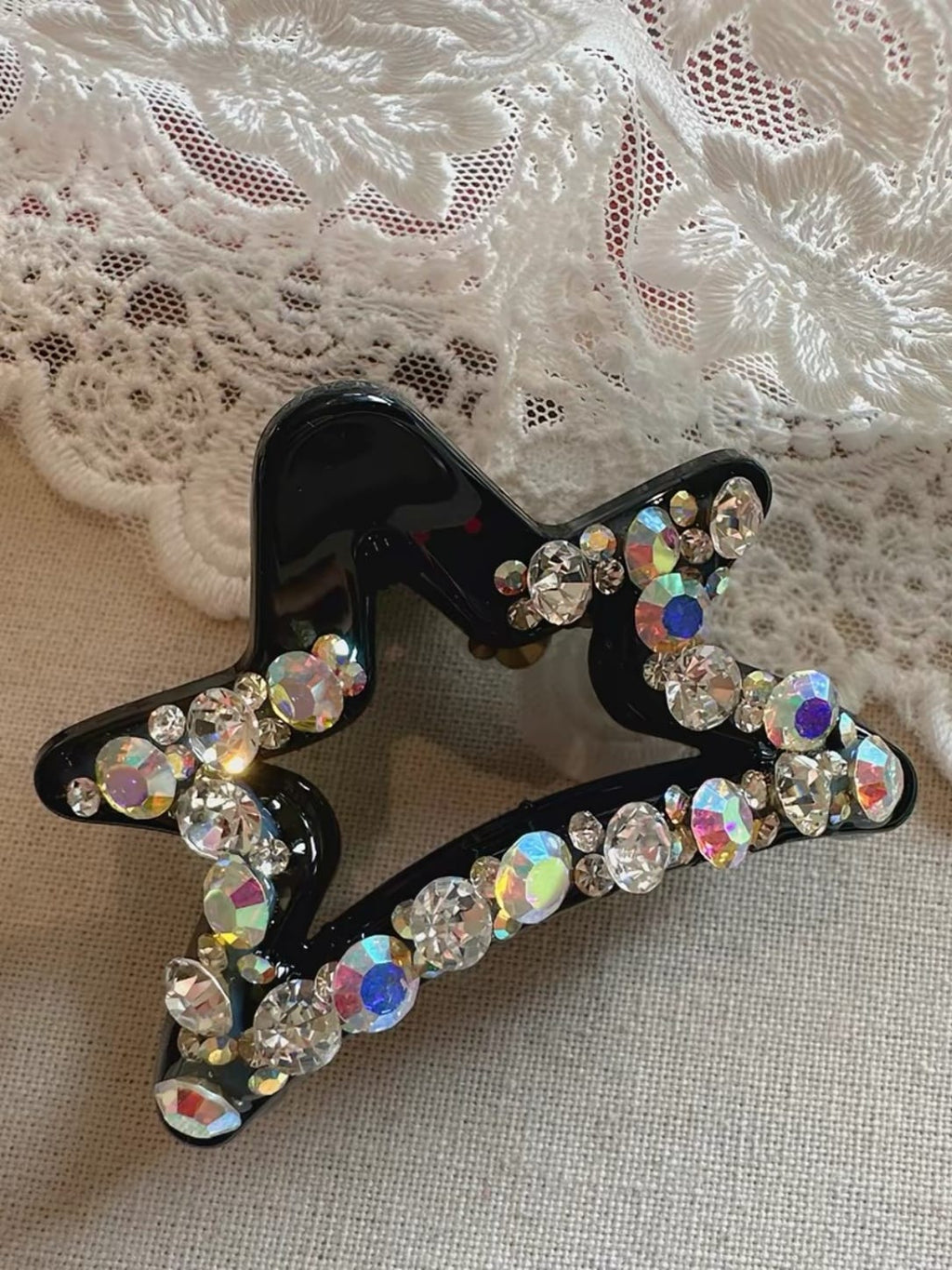 Sparkling Star Rhinestone Hair Claw Clip – Aurora PC Hair Clip
