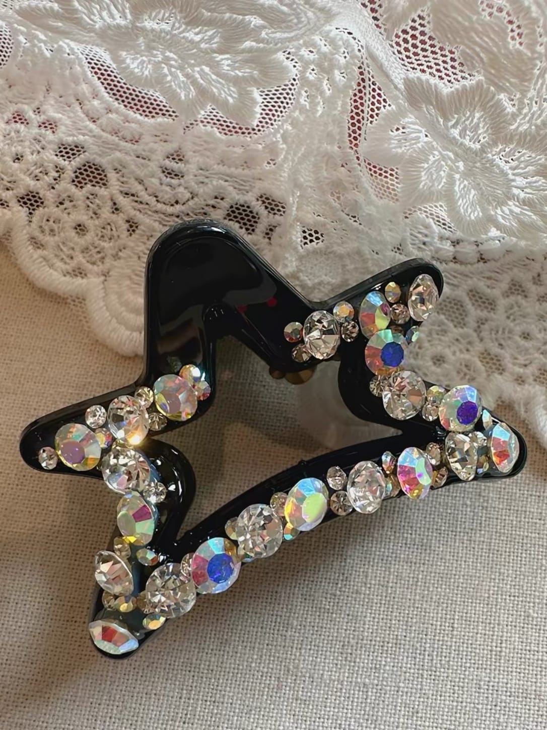Sparkling Star Rhinestone Hair Claw Clip – Aurora PC Hair Clip