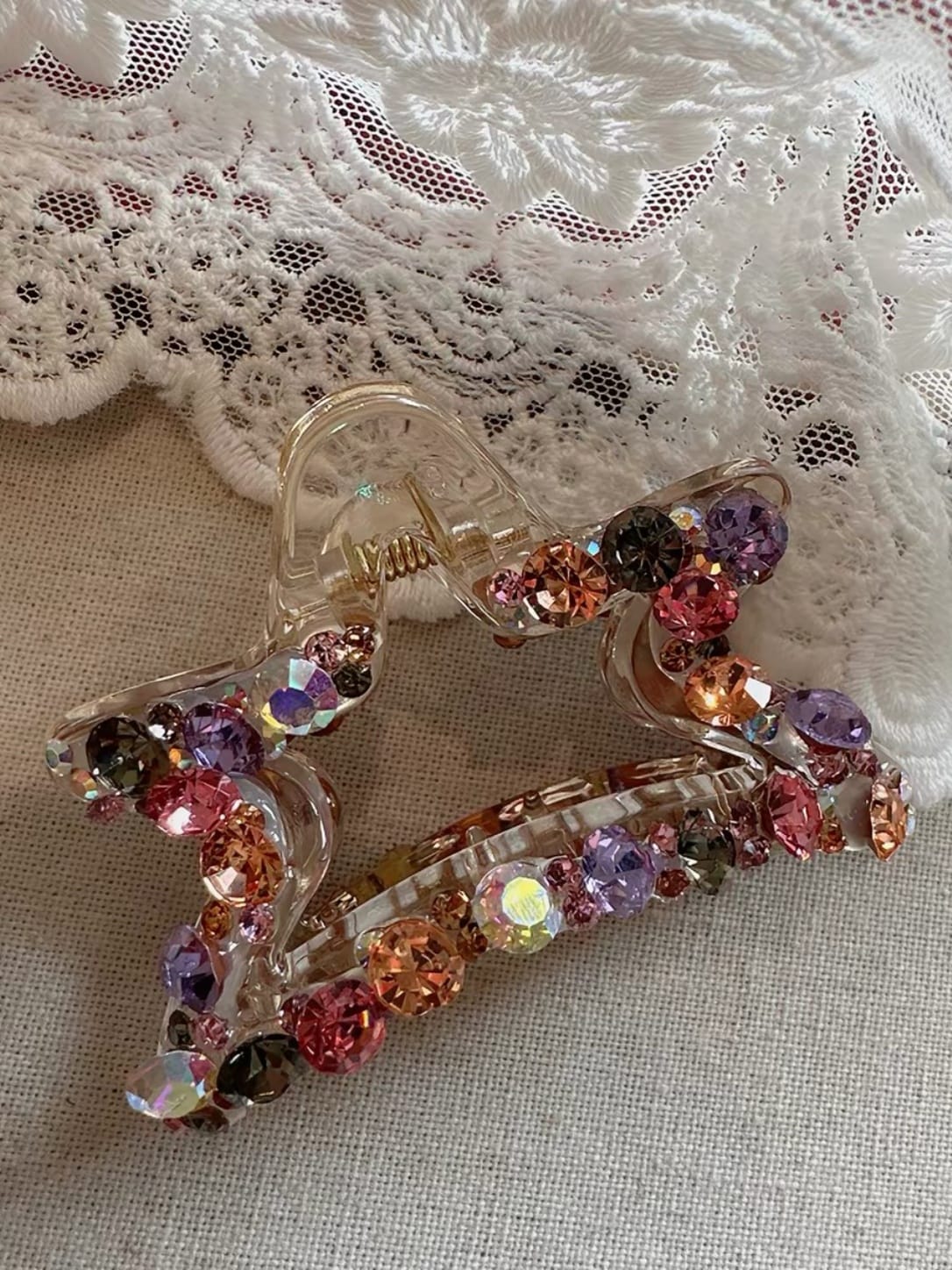 Sparkling Star Rhinestone Hair Claw Clip – Aurora PC Hair Clip
