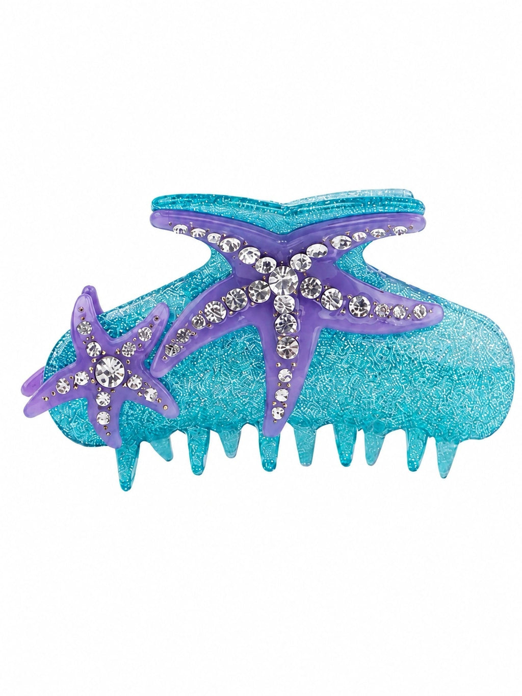 Starfish Rhinestone Acrylic Hair Claw Clip | Ocean Hair Accessory