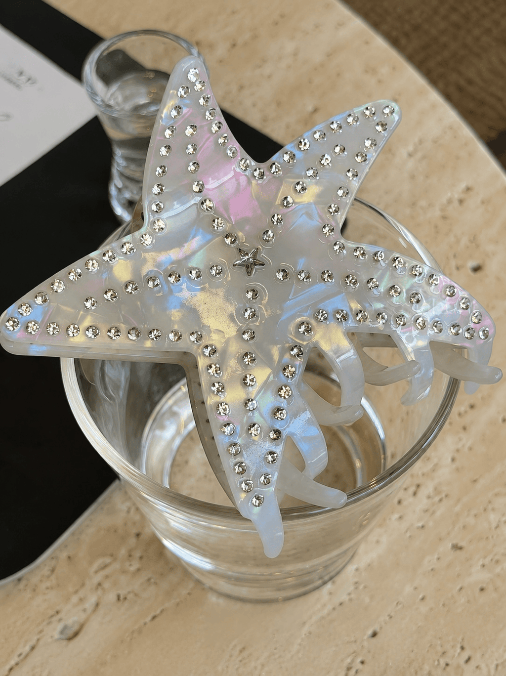 Starfish Rhinestone Hair Claw Clip | Ocean PVC Hair Accessory