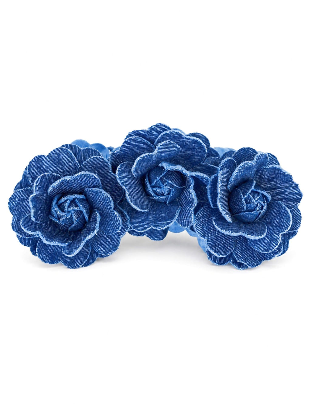 Vintage Blue Rose Hair Clip | Romantic Floral Banana Clip