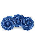 Vintage Blue Rose Hair Clip | Romantic Floral Banana Clip