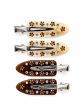 Vintage Rhinestone Hair Clips 4-Piece Set | Elegant Acetate Barrettes