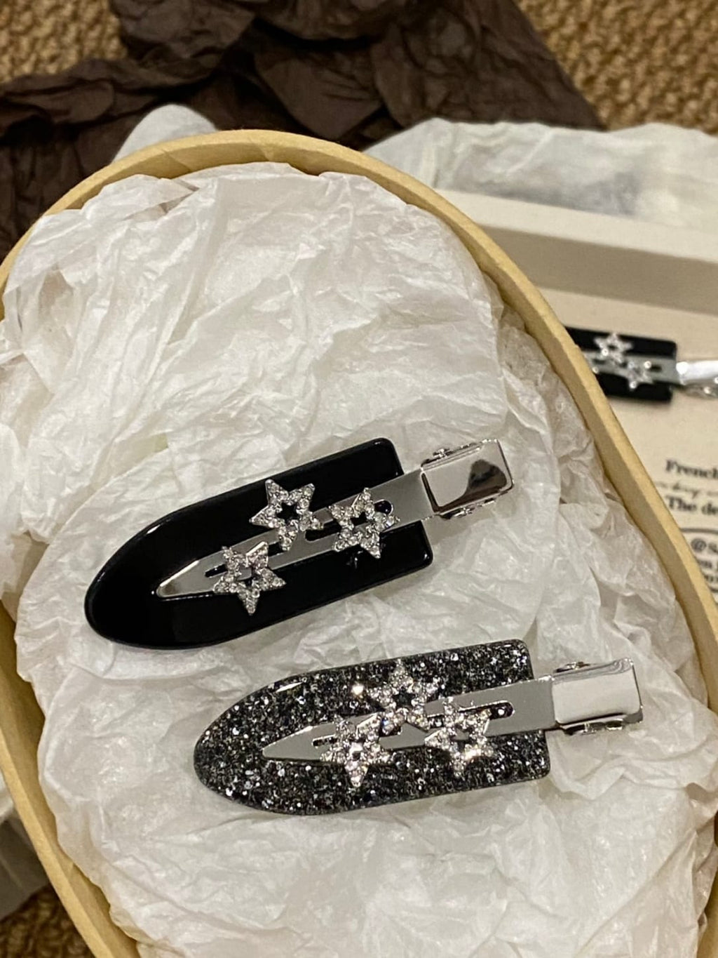 Y2K Star Rhinestone Hair Clips | Sparkly No-Crease Barrettes