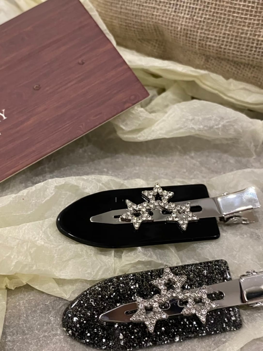 Y2K Star Rhinestone Hair Clips | Sparkly No-Crease Barrettes