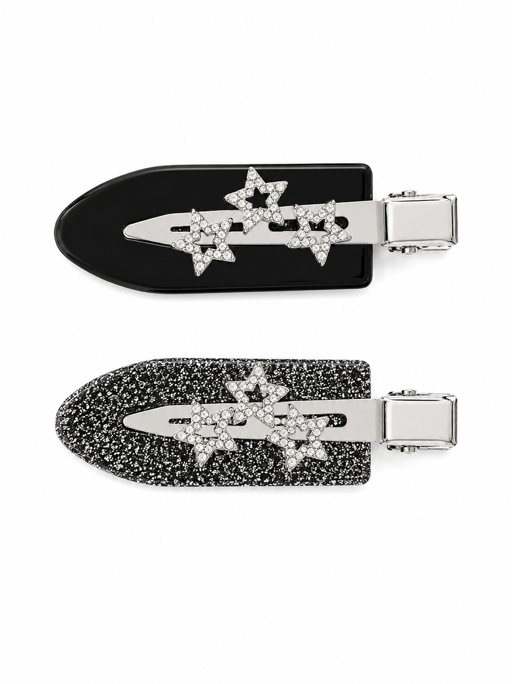 Y2K Star Rhinestone Hair Clips | Sparkly No-Crease Barrettes