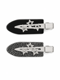 Y2K Star Rhinestone Hair Clips | Sparkly No-Crease Barrettes
