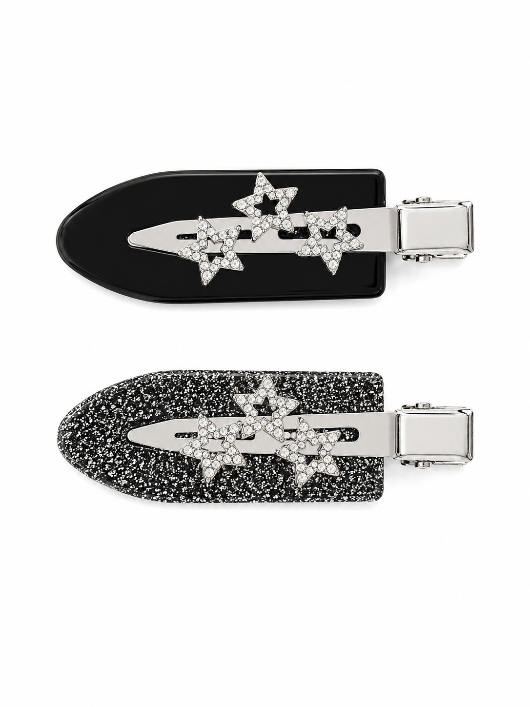 Y2K Star Rhinestone Hair Clips | Sparkly No-Crease Barrettes